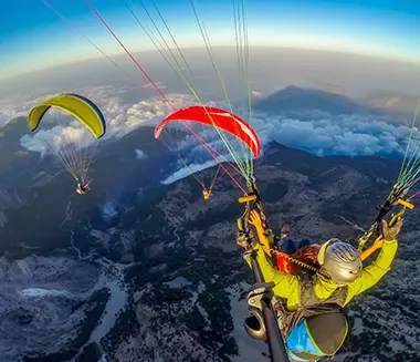 Saut en parapente